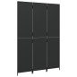 vidaXL Biombo de 3 paneles ratán sintético negro vidaXL Biombo de 3 paneles ratán sintético negro