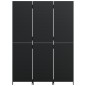 vidaXL Biombo de 3 paneles ratán sintético negro vidaXL Biombo de 3 paneles ratán sintético negro