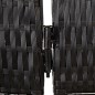 vidaXL Biombo de 3 paneles ratán sintético negro vidaXL Biombo de 3 paneles ratán sintético negro