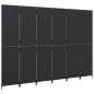 vidaXL Biombo de 6 paneles ratán sintético negro vidaXL Biombo de 6 paneles ratán sintético negro