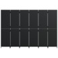 vidaXL Biombo de 6 paneles ratán sintético negro vidaXL Biombo de 6 paneles ratán sintético negro