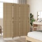 vidaXL Biombo de 4 paneles ratán sintético beige vidaXL Biombo de 4 paneles ratán sintético beige