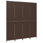 vidaXL Biombo de 4 paneles ratán sintético marrón vidaXL Biombo de 4 paneles ratán sintético marrón