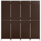 vidaXL Biombo de 4 paneles ratán sintético marrón vidaXL Biombo de 4 paneles ratán sintético marrón