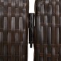 vidaXL Biombo de 4 paneles ratán sintético marrón vidaXL Biombo de 4 paneles ratán sintético marrón