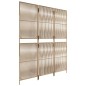vidaXL Biombo de 3 paneles ratán sintético beige vidaXL Biombo de 3 paneles ratán sintético beige