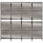 vidaXL Biombo de 4 paneles ratán sintético marrón vidaXL Biombo de 4 paneles ratán sintético marrón