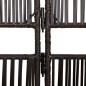 vidaXL Biombo de 4 paneles ratán sintético marrón vidaXL Biombo de 4 paneles ratán sintético marrón