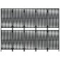 vidaXL Biombo de 5 paneles ratán sintético negro vidaXL Biombo de 5 paneles ratán sintético negro