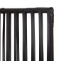 vidaXL Biombo de 5 paneles ratán sintético negro vidaXL Biombo de 5 paneles ratán sintético negro