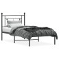 vidaXL Estructura de cama con cabecero metal negro 90x190 cm vidaXL Estructura de cama con cabecero metal negro 90x190 cm
