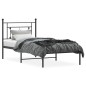 vidaXL Estructura de cama con cabecero metal negro 100x190 cm vidaXL Estructura de cama con cabecero metal negro 100x190 cm