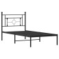 vidaXL Estructura de cama con cabecero metal negro 100x190 cm vidaXL Estructura de cama con cabecero metal negro 100x190 cm