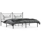 vidaXL Estructura de cama con cabecero metal negro 183x213 cm vidaXL Estructura de cama con cabecero metal negro 183x213 cm