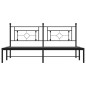 vidaXL Estructura de cama con cabecero metal negro 183x213 cm vidaXL Estructura de cama con cabecero metal negro 183x213 cm