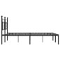vidaXL Estructura de cama con cabecero metal negro 183x213 cm vidaXL Estructura de cama con cabecero metal negro 183x213 cm