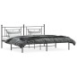 vidaXL Estructura de cama con cabecero metal negro 200x200 cm vidaXL Estructura de cama con cabecero metal negro 200x200 cm