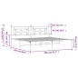 vidaXL Estructura de cama con cabecero metal negro 200x200 cm vidaXL Estructura de cama con cabecero metal negro 200x200 cm