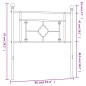 vidaXL Cabecero de metal negro 90 cm vidaXL Cabecero de metal negro 90 cm