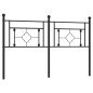 vidaXL Cabecero de metal negro 150 cm vidaXL Cabecero de metal negro 150 cm