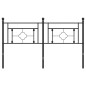 vidaXL Cabecero de metal negro 150 cm vidaXL Cabecero de metal negro 150 cm
