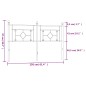 vidaXL Cabecero de metal negro 150 cm vidaXL Cabecero de metal negro 150 cm