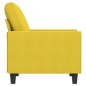 vidaXL Sillón de tela amarillo claro 60 cm vidaXL Sillón de tela amarillo claro 60 cm