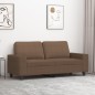 vidaXL Sofá de 2 plazas de tela marrón 140 cm vidaXL Sofá de 2 plazas de tela marrón 140 cm
