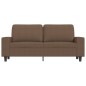 vidaXL Sofá de 2 plazas de tela marrón 140 cm vidaXL Sofá de 2 plazas de tela marrón 140 cm