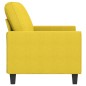 vidaXL Sofá de 2 plazas de tela amarillo claro 140 cm vidaXL Sofá de 2 plazas de tela amarillo claro 140 cm