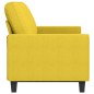 vidaXL Sofá de 3 plazas de tela amarillo claro 180 cm vidaXL Sofá de 3 plazas de tela amarillo claro 180 cm