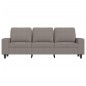 vidaXL Sofá de 3 plazas de tela gris taupe 180 cm vidaXL Sofá de 3 plazas de tela gris taupe 180 cm