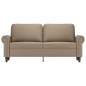 vidaXL Sofá de 2 plazas de cuero sintético color capuchino 140 cm vidaXL Sofá de 2 plazas de cuero sintético color capuchino 140 cm