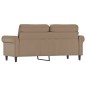 vidaXL Sofá de 2 plazas de cuero sintético color capuchino 140 cm vidaXL Sofá de 2 plazas de cuero sintético color capuchino 140 cm