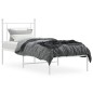 vidaXL Estructura de cama de metal con cabecero blanco 75x190 cm vidaXL Estructura de cama de metal con cabecero blanco 75x190 cm