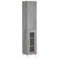 vidaXL Aparador alto madera contrachapada gris Sonoma 34,5x34x180 cm vidaXL Aparador alto madera contrachapada gris Sonoma 34,5x34x180 cm
