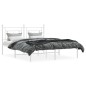 vidaXL Estructura de cama de metal con cabecero blanca 150x200 cm vidaXL Estructura de cama de metal con cabecero blanca 150x200 cm