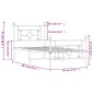 vidaXL Estructura cama metal con cabecero y pie cama blanca 90x200 cm vidaXL Estructura cama metal con cabecero y pie cama blanca 90x200 cm