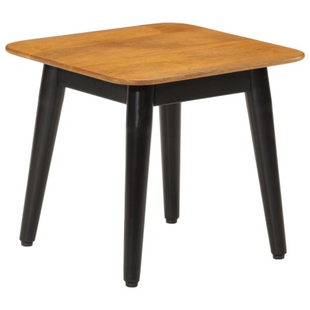vidaXL Mesa de centro hierro y madera maciza de mango 45x45x40 cm