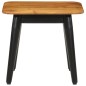 vidaXL Mesa de centro hierro y madera maciza de mango 45x45x40 cm vidaXL Mesa de centro hierro y madera maciza de mango 45x45x40 cm