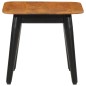 vidaXL Mesa de centro hierro y madera maciza de mango 45x45x40 cm vidaXL Mesa de centro hierro y madera maciza de mango 45x45x40 cm