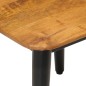 vidaXL Mesa de centro hierro y madera maciza de mango 45x45x40 cm vidaXL Mesa de centro hierro y madera maciza de mango 45x45x40 cm