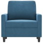 vidaXL Sillón de terciopelo azul 60 cm vidaXL Sillón de terciopelo azul 60 cm