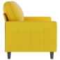 vidaXL Sofá de 2 plazas terciopelo amarillo 120 cm vidaXL Sofá de 2 plazas terciopelo amarillo 120 cm