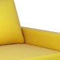 vidaXL Sofá de 2 plazas terciopelo amarillo 120 cm vidaXL Sofá de 2 plazas terciopelo amarillo 120 cm