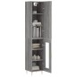 vidaXL Aparador alto madera contrachapada gris Sonoma 34,5x34x180 cm vidaXL Aparador alto madera contrachapada gris Sonoma 34,5x34x180 cm