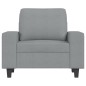 vidaXL Sillón de tela gris claro 60 cm vidaXL Sillón de tela gris claro 60 cm