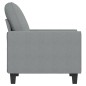vidaXL Sillón de tela gris claro 60 cm vidaXL Sillón de tela gris claro 60 cm