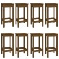 vidaXL Set de bar 9 piezas madera maciza de pino marrón miel vidaXL Set de bar 9 piezas madera maciza de pino marrón miel