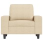 vidaXL Sillón de tela color crema 60 cm vidaXL Sillón de tela color crema 60 cm